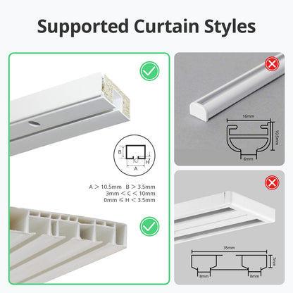 SwitchBot Curtain "U Rail V3" – Smarter Gardinenmotor für U-Profile (Weiß)