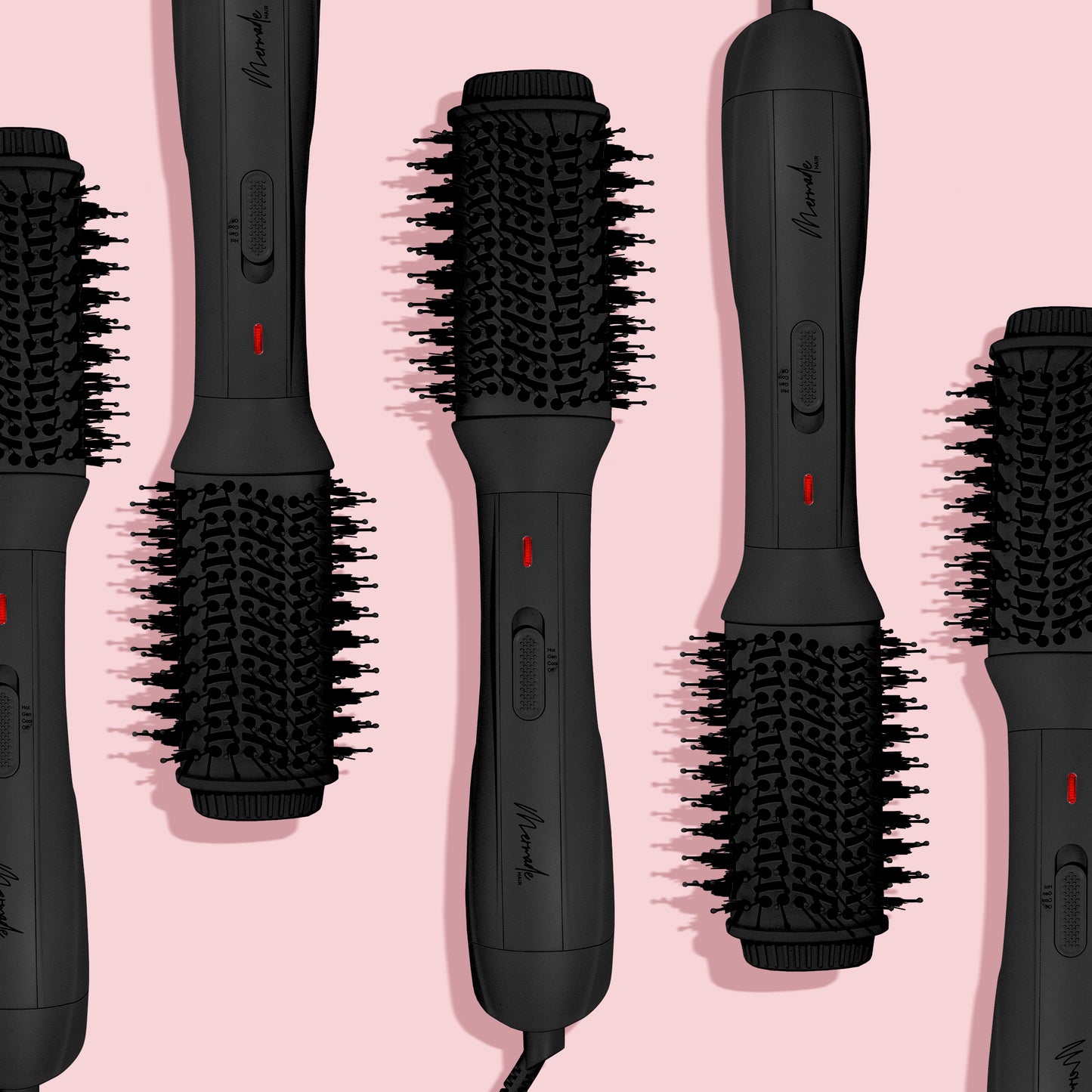 Mermade Hair Blow Dry Brush Pink - blow dryer brush