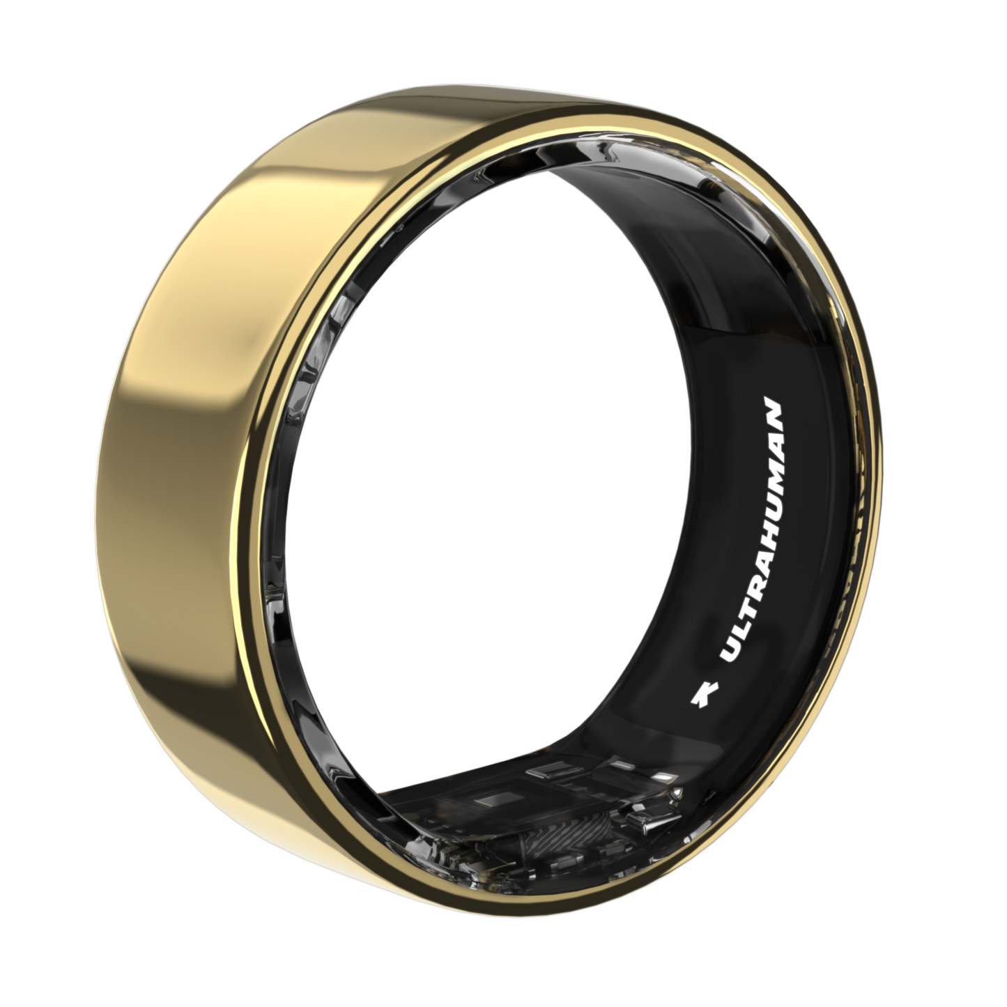 Ultrahuman Ring Air Bionic Gold in Nahaufnahme – smart ring elegantes Design mit 2,4 Gramm Gewicht