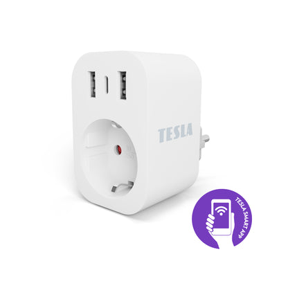 TESLA Smart Plug 3-fach USB - intelligente Steckdose