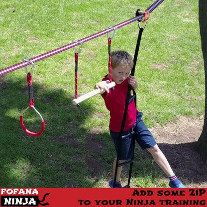 FOFANA NINJA SLIDER ZIPLINE PULLEY KIT (20 Meter)