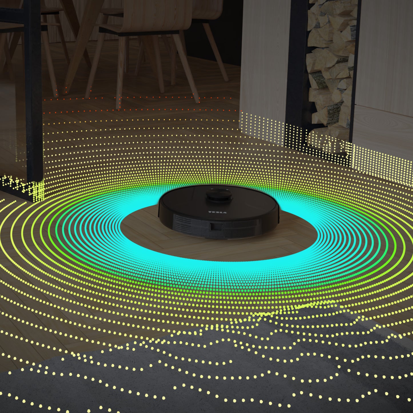 TESLA Smart Robot Vacuum Laser AI200 - Saug- und Wischroboter