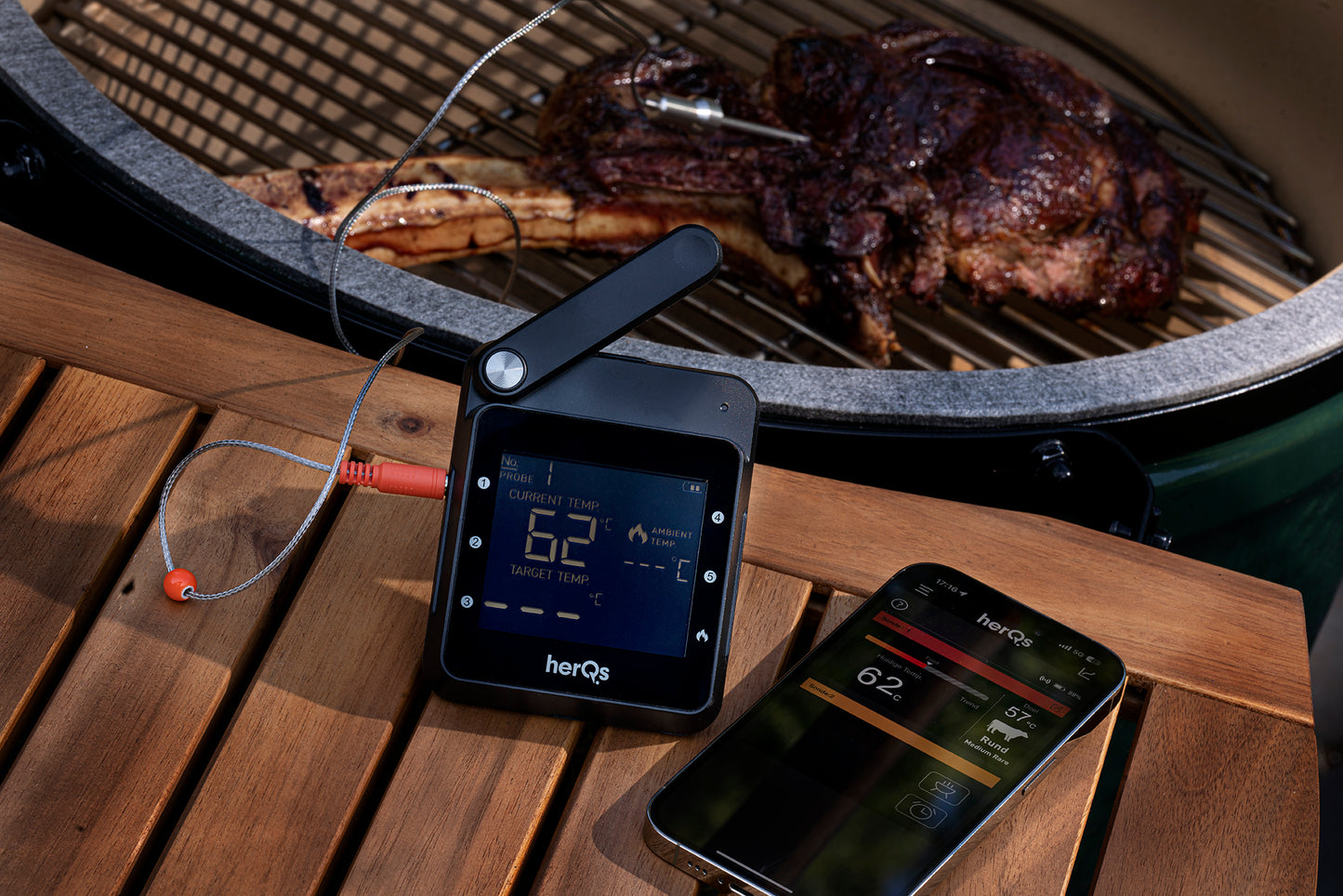 HerQs Professional - smartes Profi Koch- & Grillthermometer