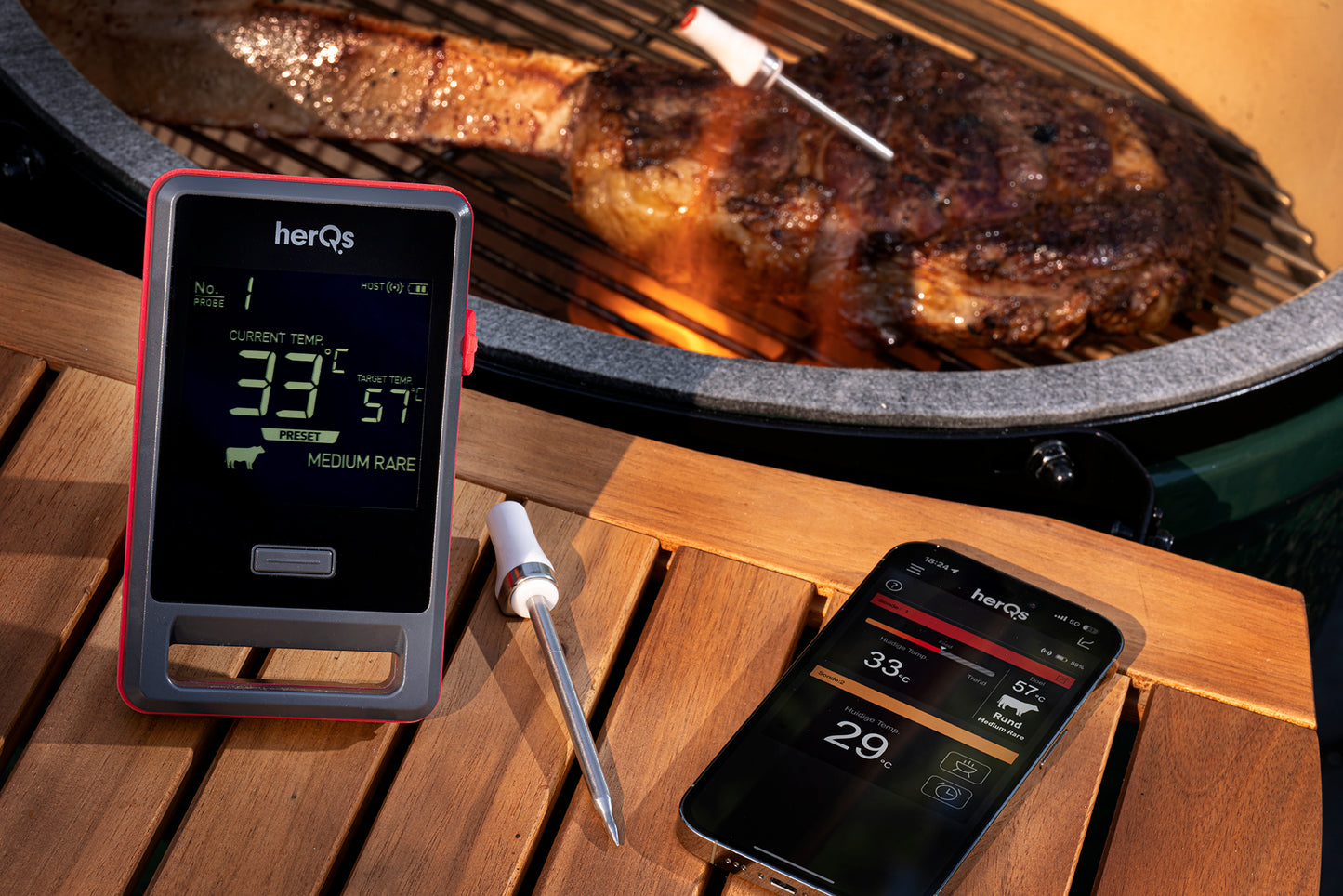 HerQs Pin Pro - das smarteste Grillthermometer