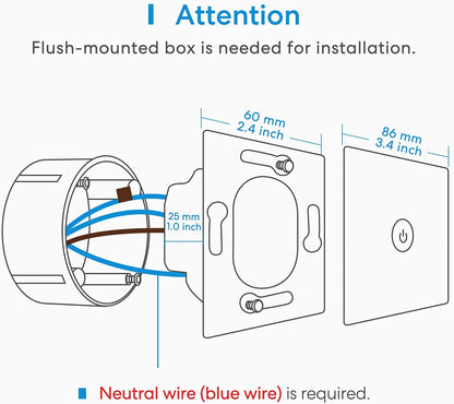 Meross Smart Two Way Light Switch - smarter Lichtschalter