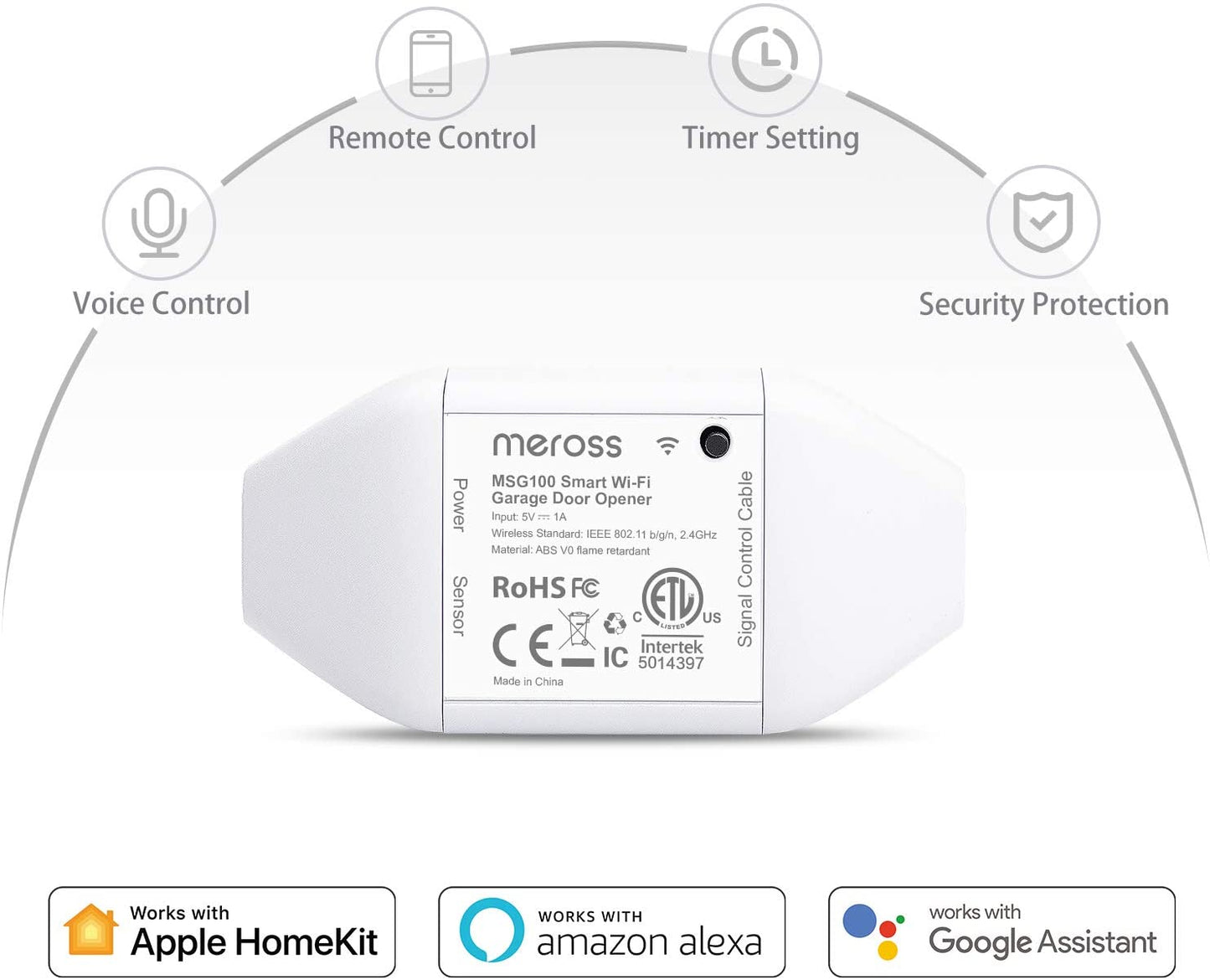 Meross Smart WiFi Garage Door Opener - smarter Garagentoröffner