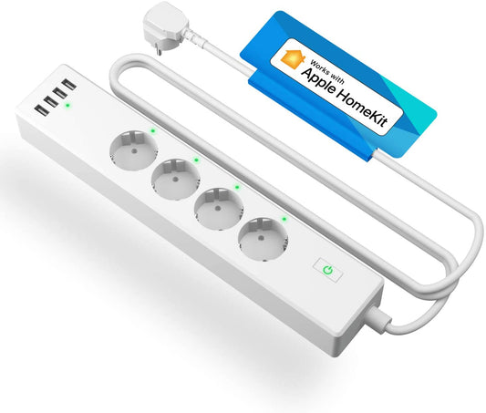 Meross Smart Wi-Fi Power Strip 4 AC + 4 USB - smarte Mehrfach-Steckdose mit USB