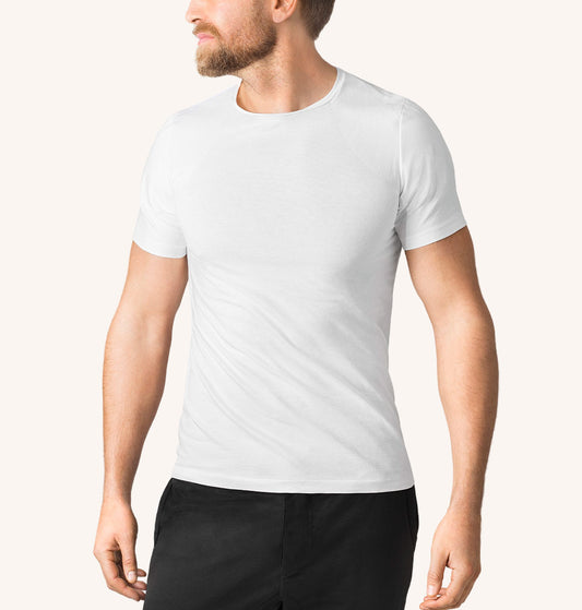 ALIGNMENT POSTURE T-SHIRT COTTON MAN - supports an upright posture