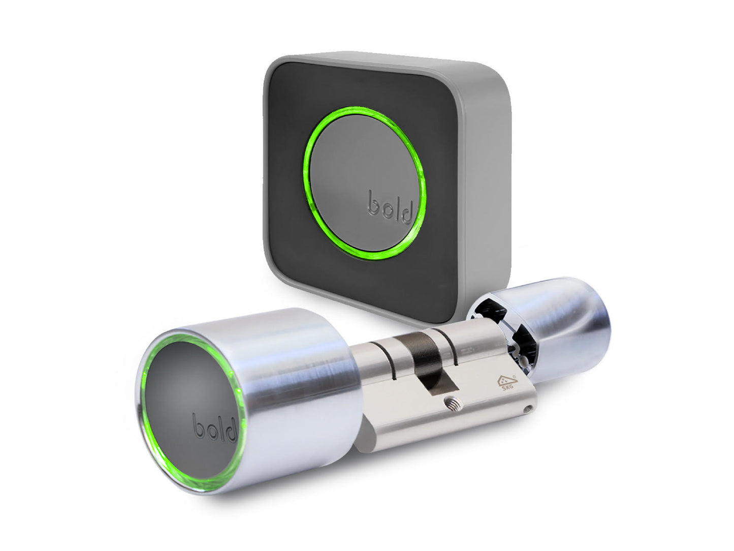 Bold SX-33 Keyless Smart Türschloss in Silber (inkl. Bold Connect)