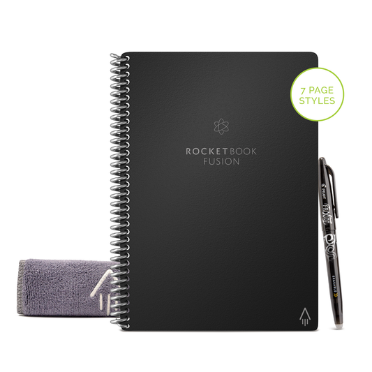 Rocketbook Fusion - Executive (approx. A5 / 42 pages) - infinity black