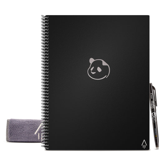 Rocketbook Panda Planner - Letter (approx. A4 / 32 pages) - infinity black