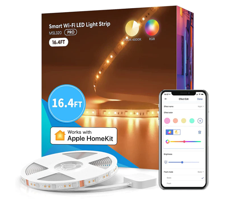 Meross Smart WiFi LED Strip RGBW (5 meters) - smart LED RGBW strip