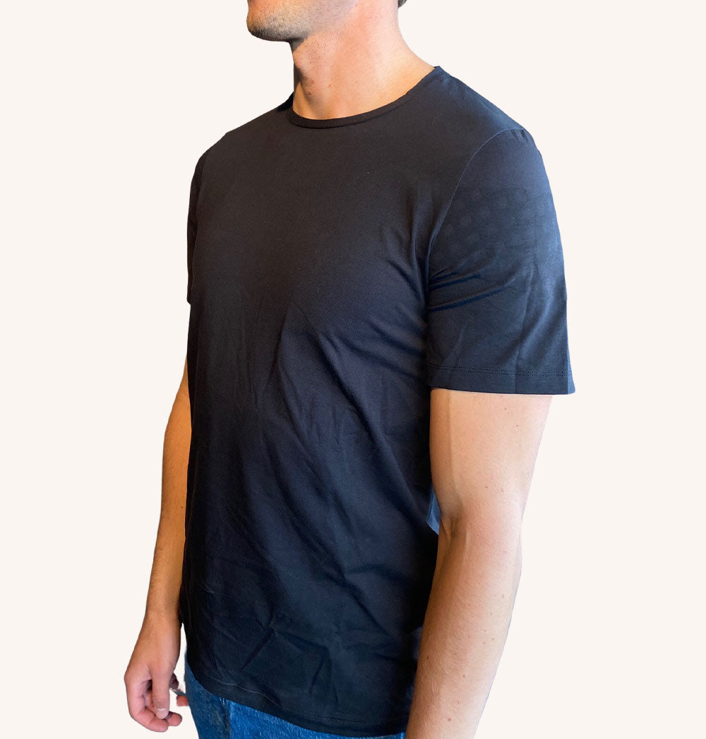 ALIGNMENT POSTURE T-SHIRT COTTON MAN - supports an upright posture