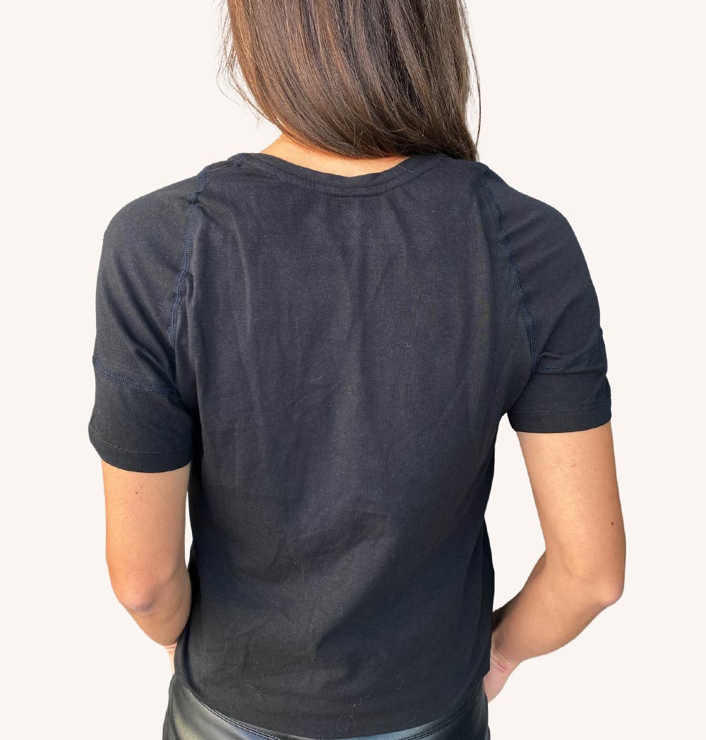 ALIGNMENT POSTURE T-SHIRT COTTON WOMAN - supports an upright posture