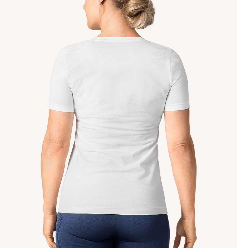 ALIGNMENT POSTURE T-SHIRT COTTON WOMAN - supports an upright posture