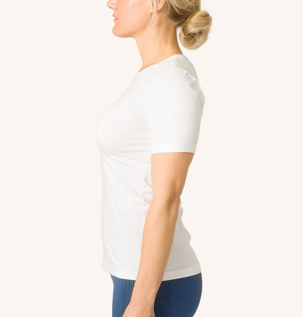 ALIGNMENT POSTURE T-SHIRT COTTON WOMAN - supports an upright posture