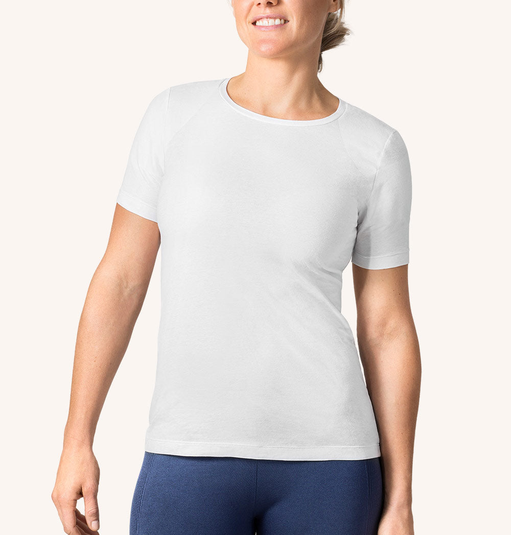 ALIGNMENT POSTURE T-SHIRT COTTON WOMAN - supports an upright posture